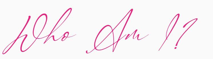 Who Am I Stylized Type Graphic